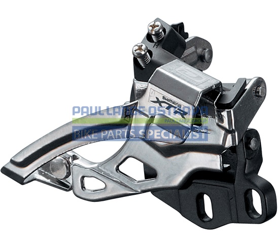 SHIMANO přesmykač XTR FD-M985 MTB pro 2x10 př mont E-typ bez BB Top-swing dual pull 38/40z