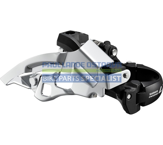SHIMANO přesmykač LX FD-T670 Trek pro 3x10 obj. 34,9/31,8 + 28,6 Top-swing dual pull 44/48 z čer