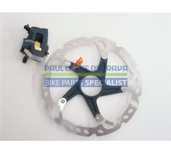 SHIMANO brzda XTR BR-M975 kotouč přední hydraul třmen kovové + polymer bez adapt