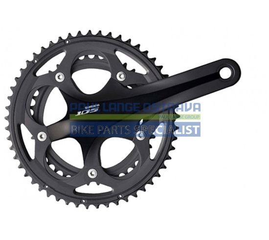SHIMANO kliky 105 FC-5700 integr.klika 2x10 175 mm 53x39z bez BB misek černé