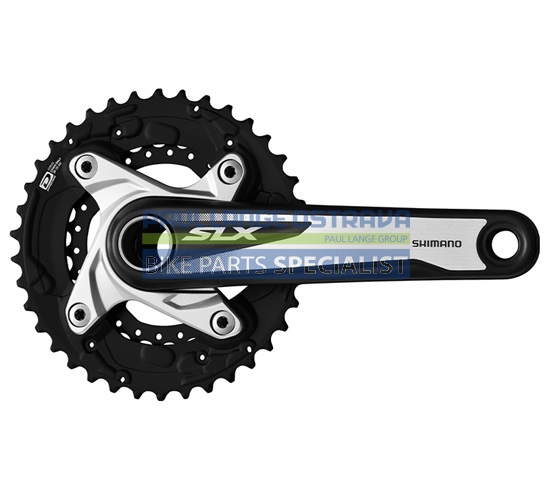 SHIMANO kliky SLX FC-M675 integr.klika 2x10 175 mm 38x26z +BB misky bez krytu