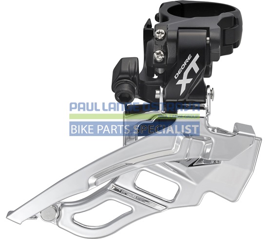 SHIMANO přesmykač XT FD-T781 Trek pro 3x10 obj. 34,9/31,8 + 28,6 Down-swing dual pull 44/48 z čer