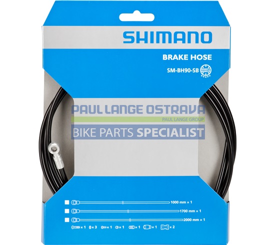 SHIMANO brzdová hadice MTB SM-BH90 SB-XTR(M987,985)/Deore XT/Alfine/SLX 2000 mm černá bal