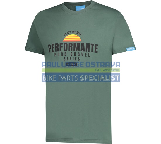 SHIMANO GRAPHIC TEE tričko, pánské, zelená, L