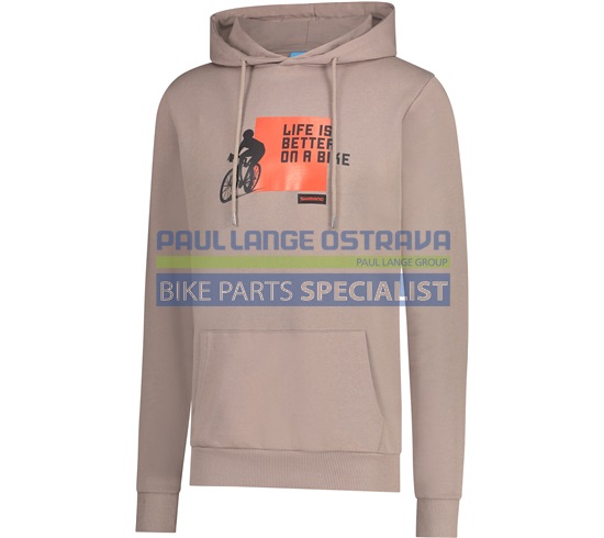 SHIMANO GRAPHIC HOODIE mikina, pánská, šedá, XXL