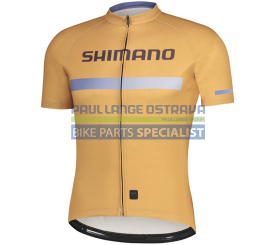 SHIMANO pánský LOGO dres krátký rukáv, pánský, zlatá, L