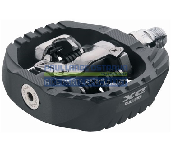 SHIMANO pedály MTB ostatní PD-M647 SPD zarážky SM-SH51 bez odrazek stříbrné