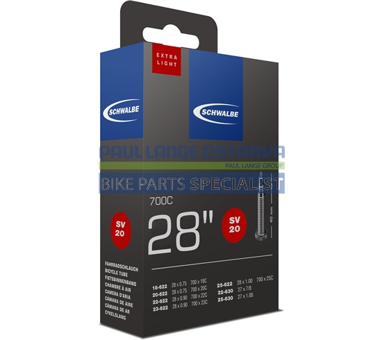 SCHWALBE duše EXTRALIGHT 28", 18/25-622/630