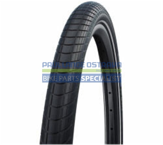SCHWALBE plášť BIG APPLE,50-406,20x2.00,RaceGuard,dušový,drát,495 g,černá/reflexní