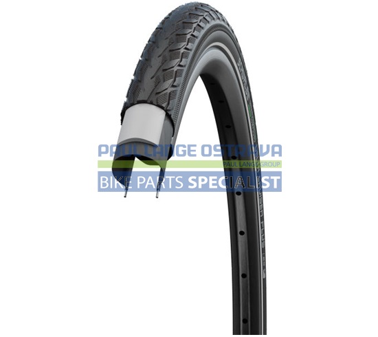 SCHWALBE plášť DELTA CRUISER PLUS,32-622,28x1.25,700x32C,PunctureGuard,dušový,drát,670 g,černá/refle