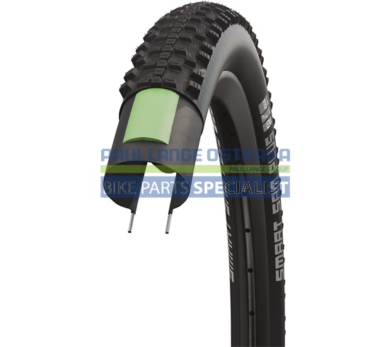 SCHWALBE plášť SMART SAM PLUS, 54-559, 26 x 2.10, GreenGuard, SnakeSkin, ADDIX, 895 g, černá