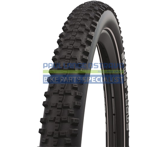 SCHWALBE plášť SMART SAM, 54-559, 26 x 2.10, RaceGuard, ADDIX, 680 g, černá-reflexní