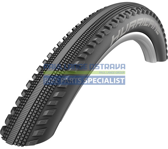 SCHWALBE plášť HURRICANE,57-622,29x2.25,RaceGuard,dušový,drát,785 g,černá/reflexní