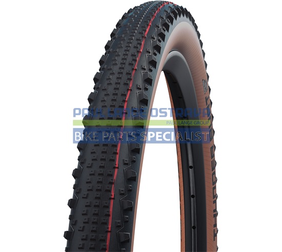 SCHWALBE plášť THUNDER BURT,57-622,29x2.25,Super Race,TLE,skládací,645 g,černá/hnědá