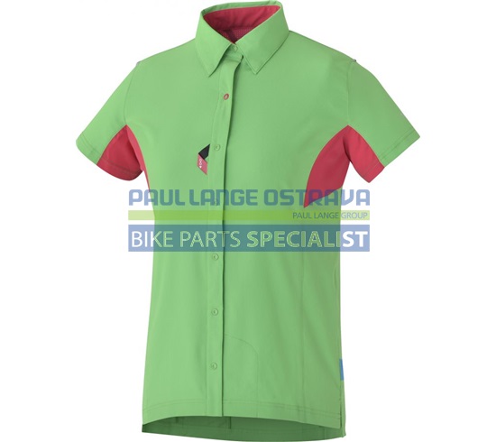 SHIMANO dámská košile, island zelená/jazzberry, M