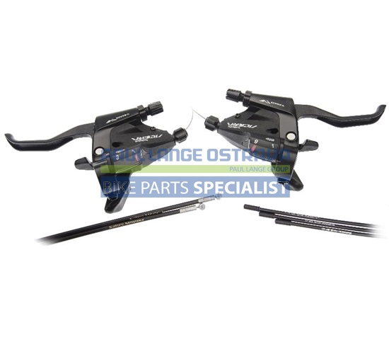 SHIMANO řad/brzd páčka ACERA ST-M390 pár 3 x 9 rychl pro V-brz černá 2 prst
