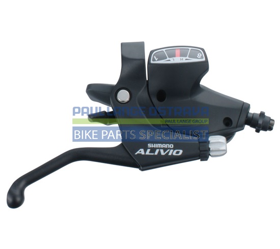 SHIMANO řad/brzd páčka ALIVIO ST-M410 pár 3 x 8 rychl pro V-brz černá 2 prst