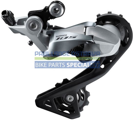 SHIMANO přehazovačka 105 RD-R7000 GS typ 11 rychl silniční max 34z stříbrná min 11z kapacita 39z bal