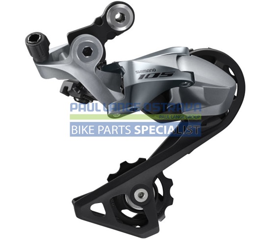 SHIMANO přehazovačka 105 RD-R7000 SS typ 11 rychl silniční max 30z stříbrná min 11z kapacita 35z bal