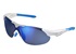 SHIMANO brýle S40RS-L, bílá/modrá, skla zrcadlově modrá