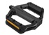 SHIMANO pedály MTB-ostatní PD-EF102 Flat Pedal bez zarážek + odrazky černá pro E-Bike/Trekking