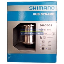 SHIMANO dynamo nába DH-3D32-NT 6V 3.0W 32 děr na matky pro kot brzdu 6 šroubů