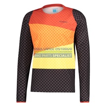 SHIMANO pánský FUJIMI dres dlouhý rukáv, černá/červená