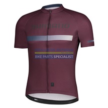 SHIMANO pánský LOGO dres krátký rukáv, červená