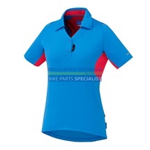 SHIMANO dámský polo dres, lightning modrá