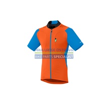 SHIMANO Explorer dres, oranžová/lightning modrá, L