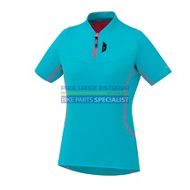 SHIMANO dámský Touring dres, emerald zelená