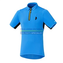 SHIMANO dres polo, lightning modrá