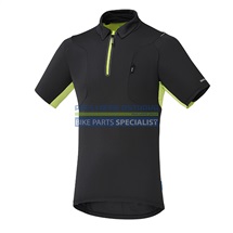 SHIMANO dres polo, černá