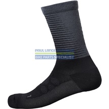 SHIMANO S-PHYRE MERINO TALL ponožky, černá/šedá,