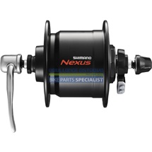 SHIMANO dynamo nába NEXUS DH-C3000-3N 3 W pro ráfkovou brzdu, 32 děr, (rychloupínák), černá bal