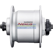 SHIMANO dynamo nába NEXUS DH-C3000-3N 3 W pro ráfkovou brzdu, 32 děr, (rychloupínák), stříbrná bal