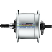 SHIMANO dynamo nába NEXUS DH-C6000-1R 1,5 W pro válečkovou brzdu, 36 děr, stříbrná bal