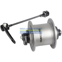 SHIMANO dynamo nába ALIVIO DH-T4000-1N 1,5 W pro ráfkovou brzdu, 32 děr, (rychloupínák), stříbrná ba