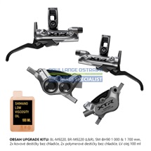 SHIMANO UPGRADE set XTR BR-M9220 BL-M9220 BR-př+zad/BL-levá+pravá SM-BH90-1000mm+1700mm resin des.