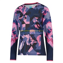 SHIMANO MAYA dres s dlouhým rukávem, dámský, námořnická modrá/růžová, M