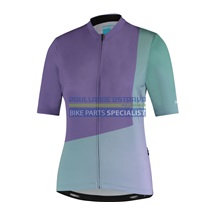 SHIMANO SUMIRE dres krátký rukáv, dámský, fialová/zelená, M