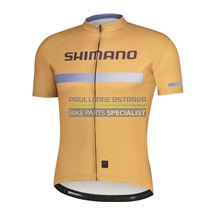 SHIMANO pánský LOGO dres krátký rukáv, pánský, zlatá, L